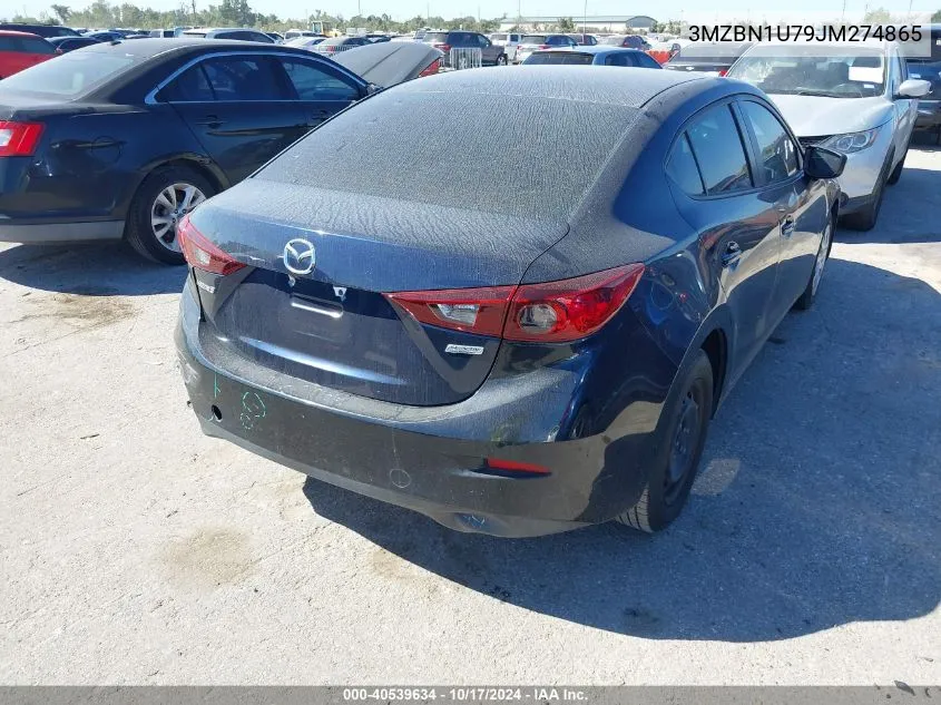 3MZBN1U79JM274865 2018 Mazda Mazda3 Sport