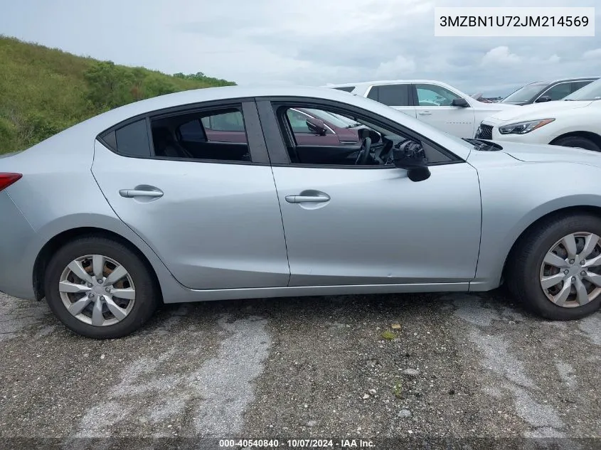 2018 Mazda Mazda3 Sport VIN: 3MZBN1U72JM214569 Lot: 40540840