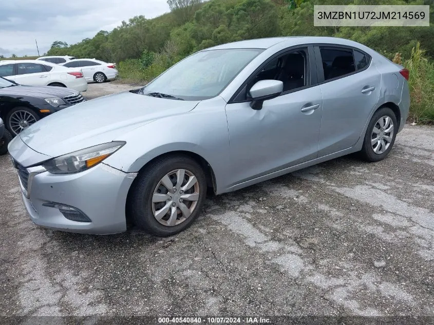 2018 Mazda Mazda3 Sport VIN: 3MZBN1U72JM214569 Lot: 40540840