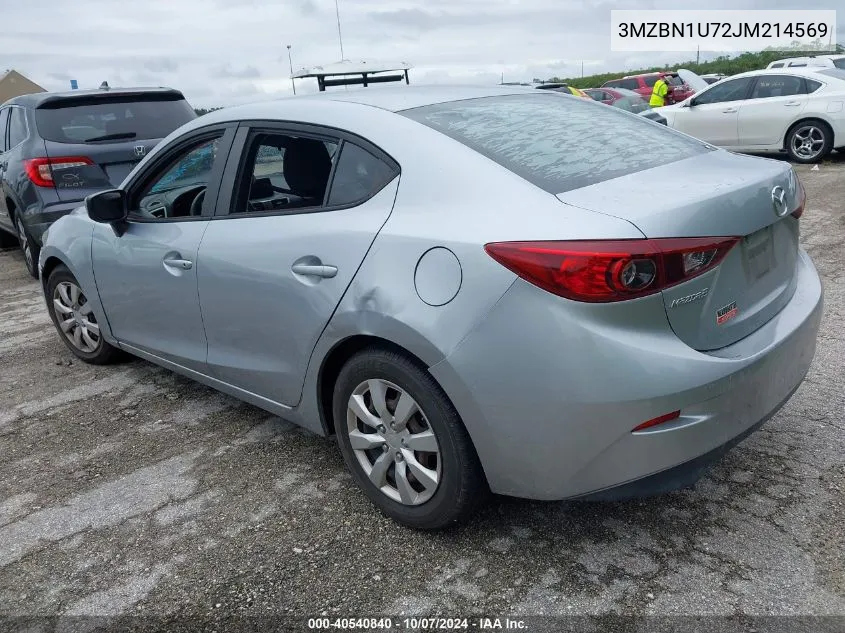 2018 Mazda Mazda3 Sport VIN: 3MZBN1U72JM214569 Lot: 40540840