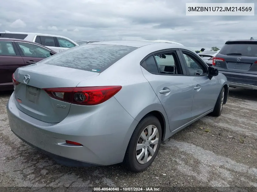 2018 Mazda Mazda3 Sport VIN: 3MZBN1U72JM214569 Lot: 40540840