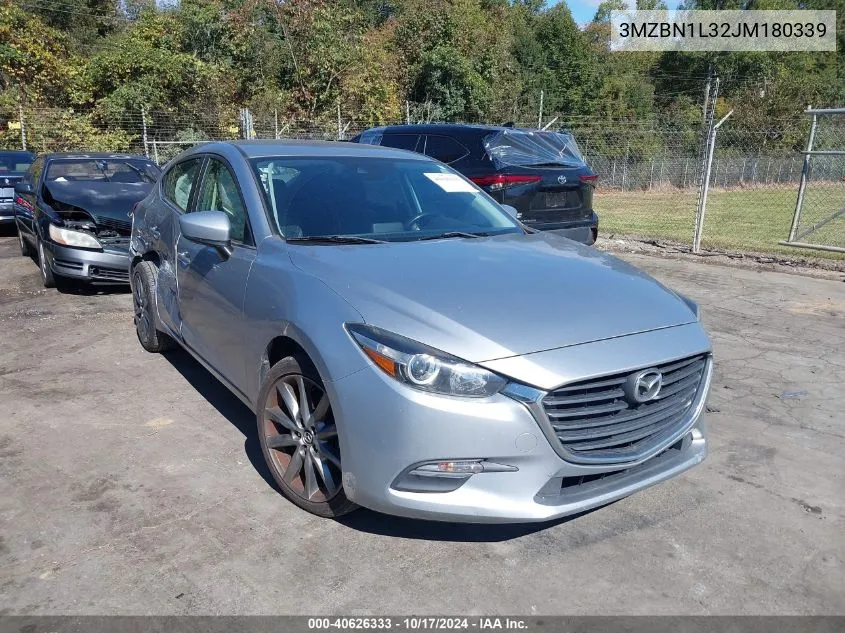 2018 Mazda Mazda3 Touring VIN: 3MZBN1L32JM180339 Lot: 40626333