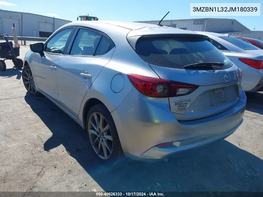 2018 Mazda Mazda3 Touring VIN: 3MZBN1L32JM180339 Lot: 40626333