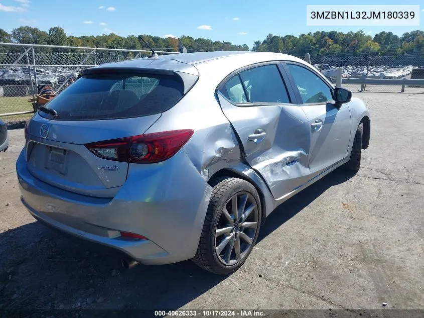 2018 Mazda Mazda3 Touring VIN: 3MZBN1L32JM180339 Lot: 40626333