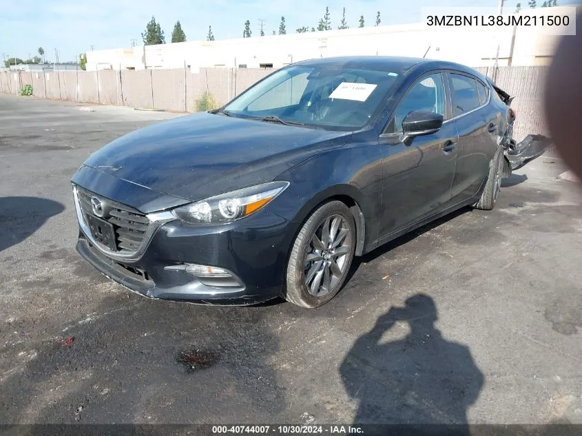 2018 Mazda Mazda3 Touring VIN: 3MZBN1L38JM211500 Lot: 40744007