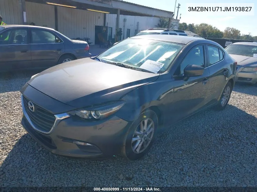 3MZBN1U71JM193827 2018 Mazda Mazda3 Sport