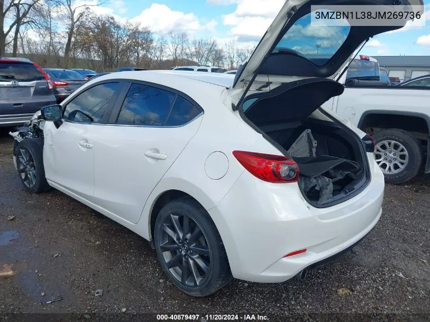 2018 Mazda Mazda3 Touring VIN: 3MZBN1L38JM269736 Lot: 40879497