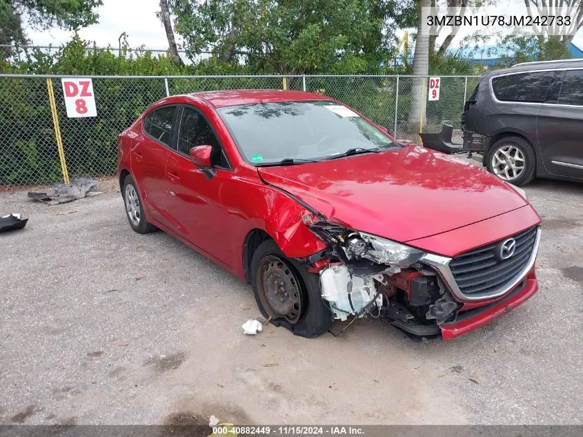 2018 Mazda Mazda3 Sport VIN: 3MZBN1U78JM242733 Lot: 40882449