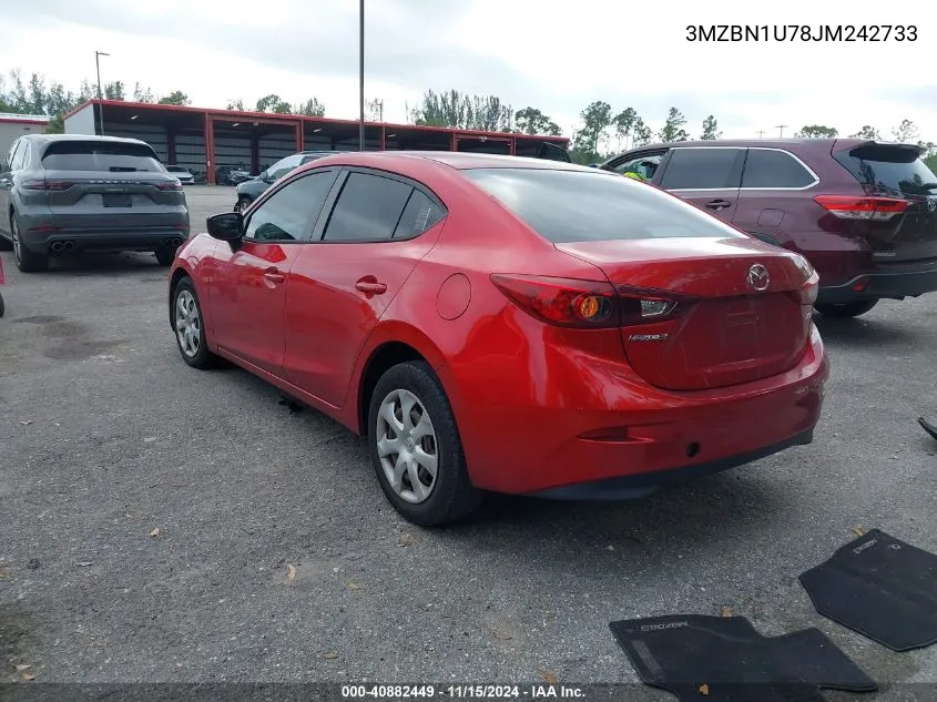 2018 Mazda Mazda3 Sport VIN: 3MZBN1U78JM242733 Lot: 40882449