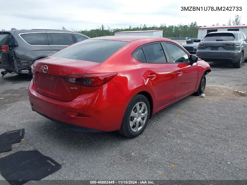 2018 Mazda Mazda3 Sport VIN: 3MZBN1U78JM242733 Lot: 40882449