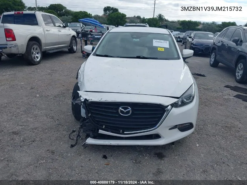 2018 Mazda 3 Touring VIN: 3MZBN1V39JM215732 Lot: 40888179