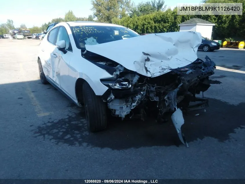 JM1BPBLM9K1126420 2019 Mazda 3 Preferred Plus