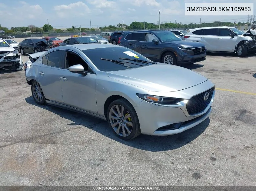 2019 Mazda Mazda3 Preferred Package VIN: 3MZBPADL5KM105953 Lot: 39436246