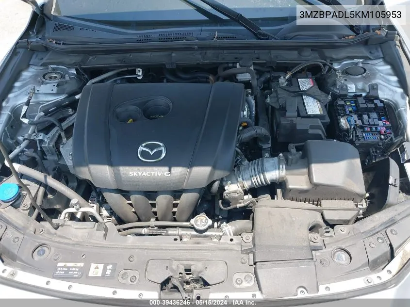 3MZBPADL5KM105953 2019 Mazda Mazda3 Preferred Package