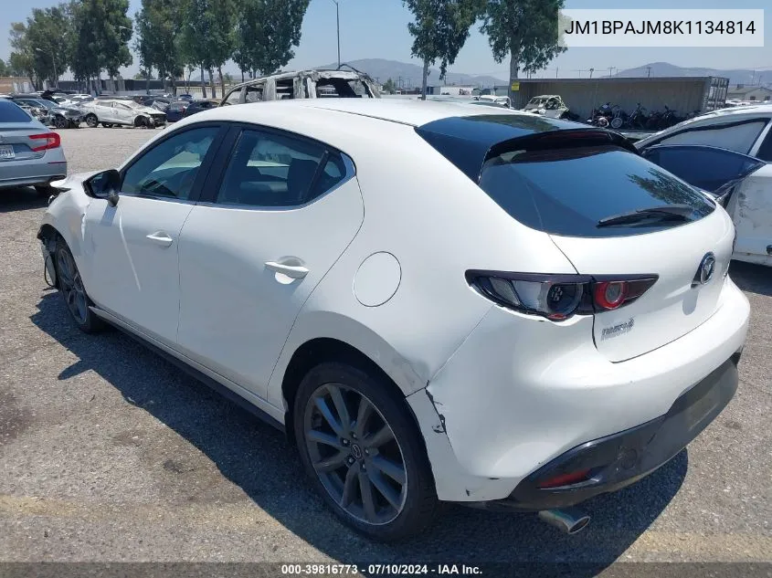 2019 Mazda Mazda3 VIN: JM1BPAJM8K1134814 Lot: 39816773