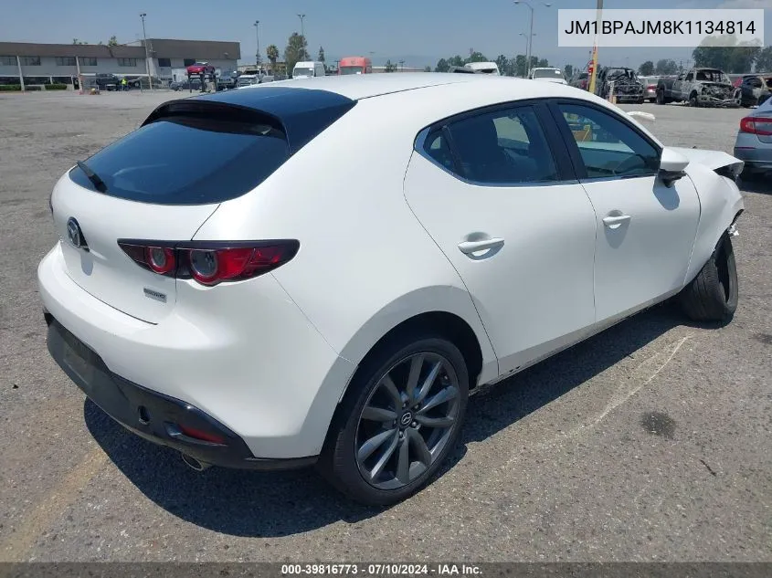 2019 Mazda Mazda3 VIN: JM1BPAJM8K1134814 Lot: 39816773