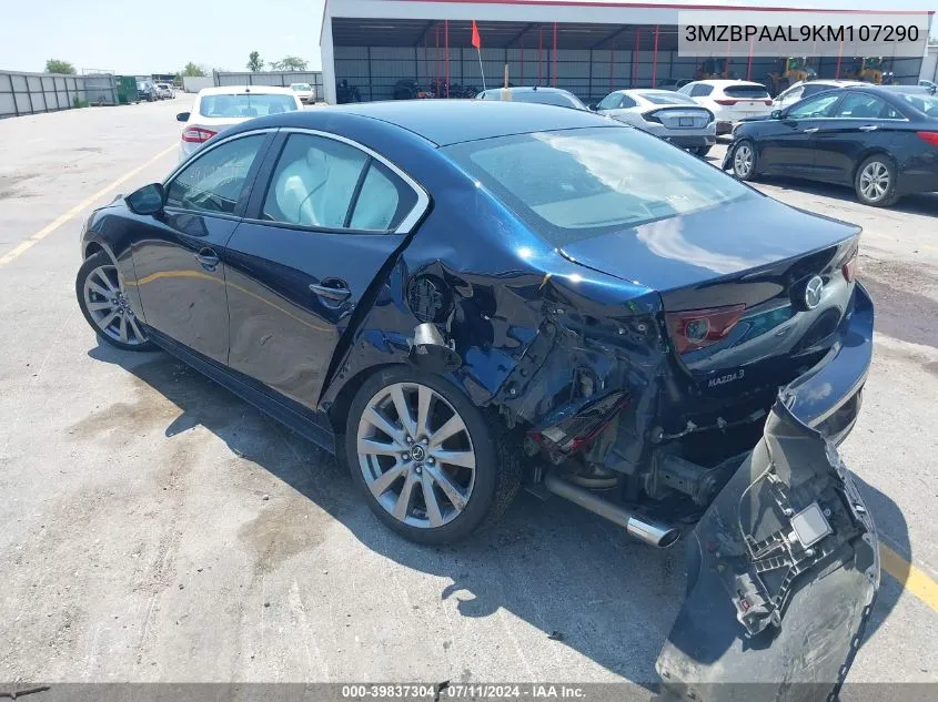 2019 Mazda Mazda3 Select Package VIN: 3MZBPAAL9KM107290 Lot: 39837304