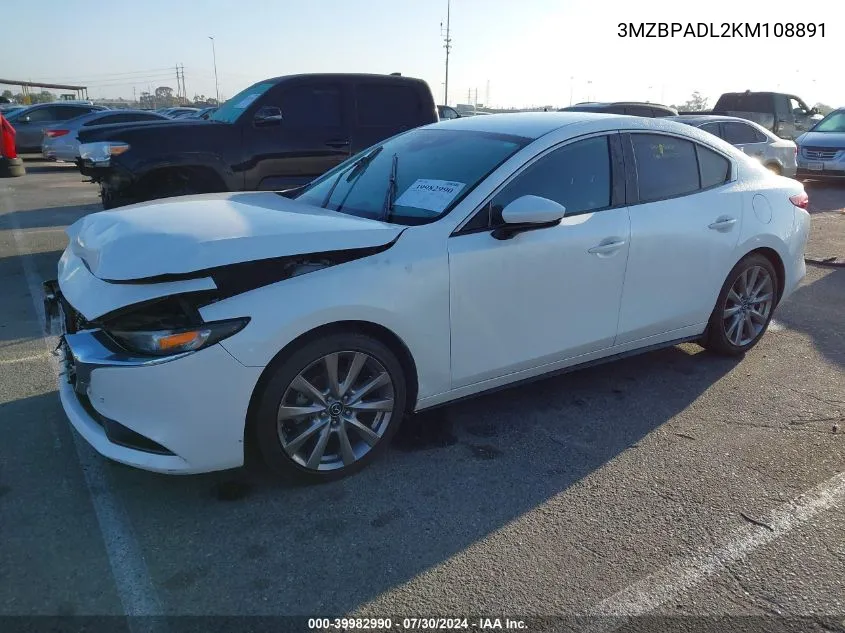 3MZBPADL2KM108891 2019 Mazda Mazda3 Preferred Package