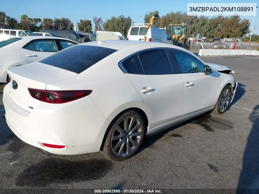 3MZBPADL2KM108891 2019 Mazda Mazda3 Preferred Package