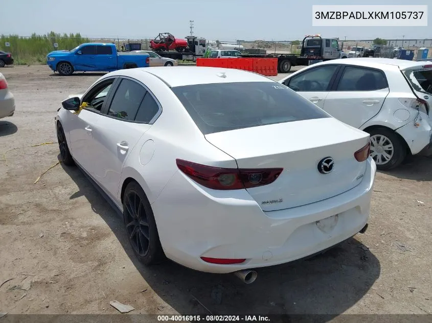 3MZBPADLXKM105737 2019 Mazda Mazda3 Preferred Package