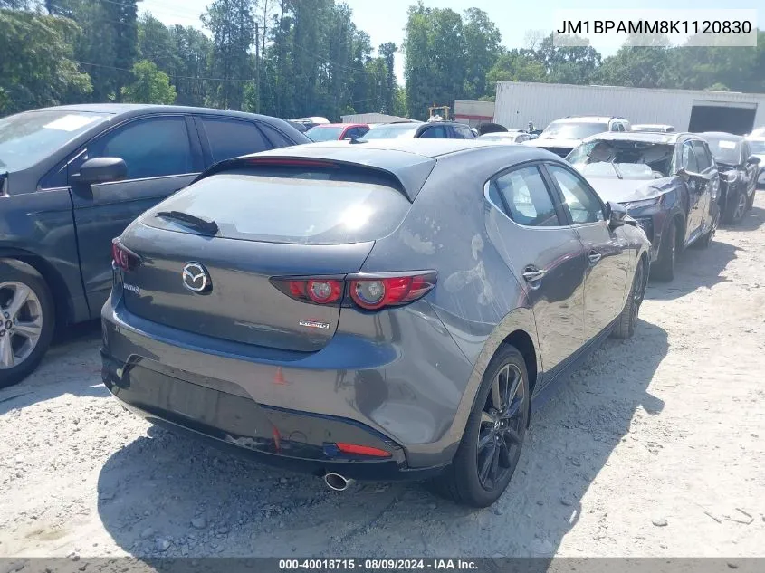 2019 Mazda Mazda3 Preferred Package VIN: JM1BPAMM8K1120830 Lot: 40018715