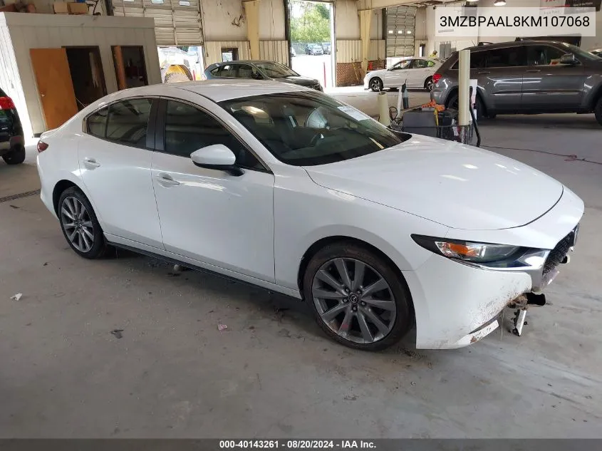 2019 Mazda Mazda3 Select Package VIN: 3MZBPAAL8KM107068 Lot: 40143261