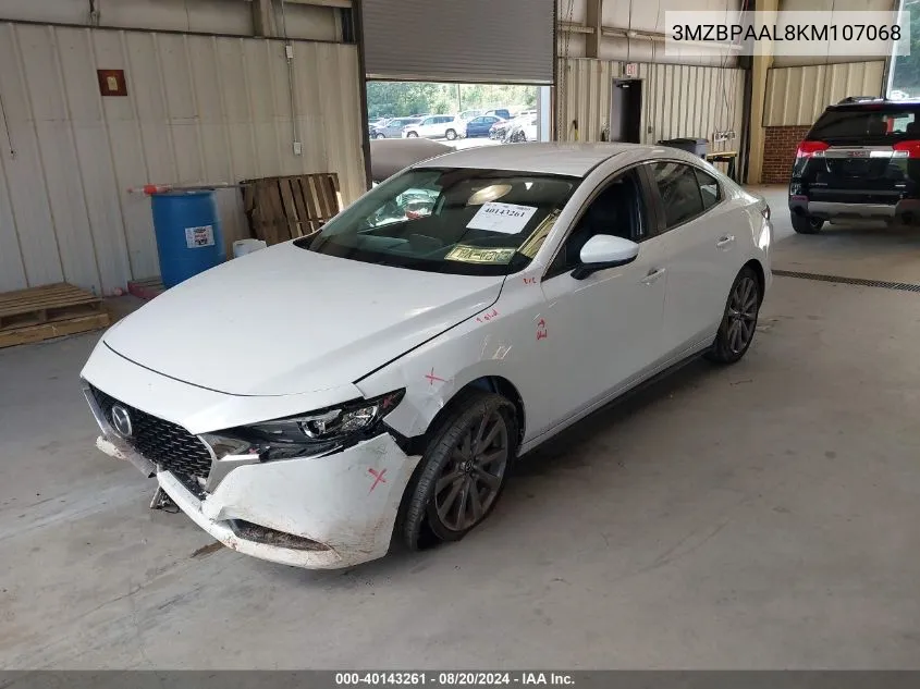 2019 Mazda Mazda3 Select Package VIN: 3MZBPAAL8KM107068 Lot: 40143261