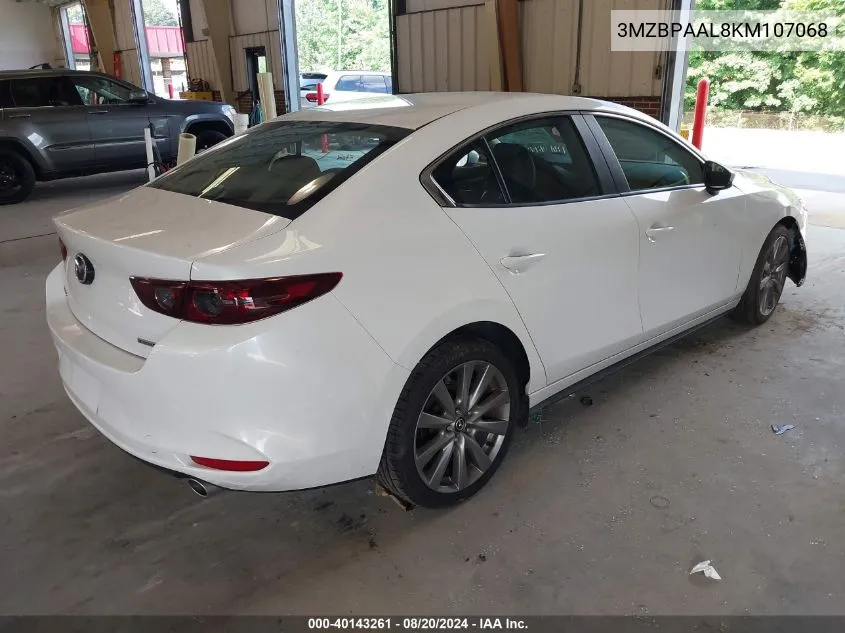 2019 Mazda Mazda3 Select Package VIN: 3MZBPAAL8KM107068 Lot: 40143261