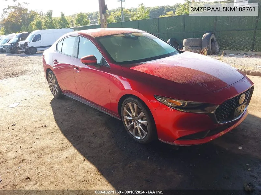 3MZBPAAL5KM108761 2019 Mazda Mazda3 Select