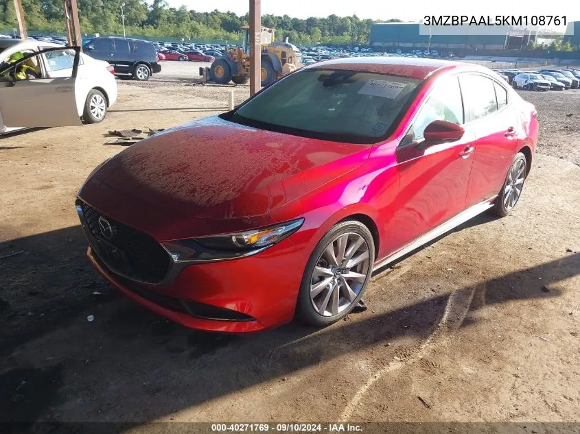 3MZBPAAL5KM108761 2019 Mazda Mazda3 Select