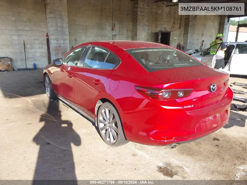 3MZBPAAL5KM108761 2019 Mazda Mazda3 Select