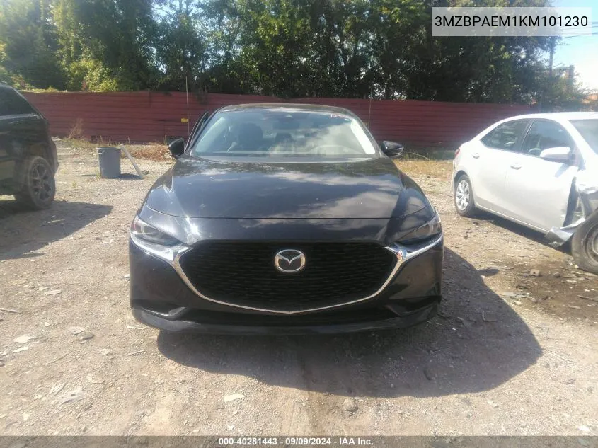 2019 Mazda Mazda3 Premium Package VIN: 3MZBPAEM1KM101230 Lot: 40281443