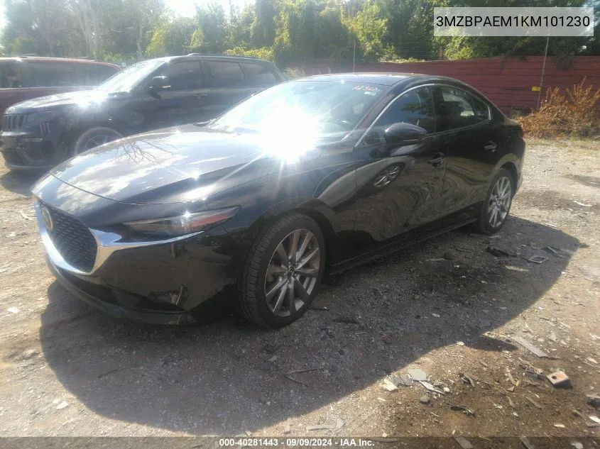 2019 Mazda Mazda3 Premium Package VIN: 3MZBPAEM1KM101230 Lot: 40281443