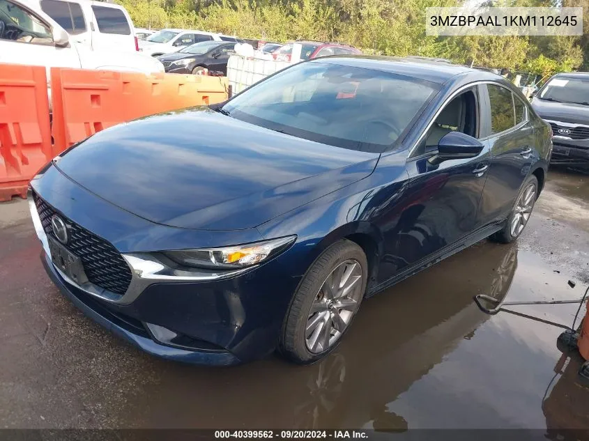 2019 Mazda Mazda3 Select Package VIN: 3MZBPAAL1KM112645 Lot: 40399562