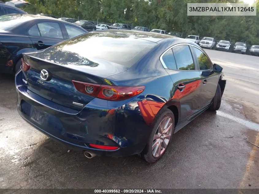 2019 Mazda Mazda3 Select Package VIN: 3MZBPAAL1KM112645 Lot: 40399562