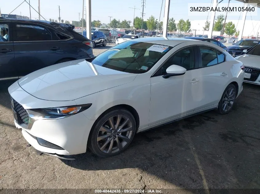 2019 Mazda Mazda3 Select Package VIN: 3MZBPAAL9KM105460 Lot: 40442435