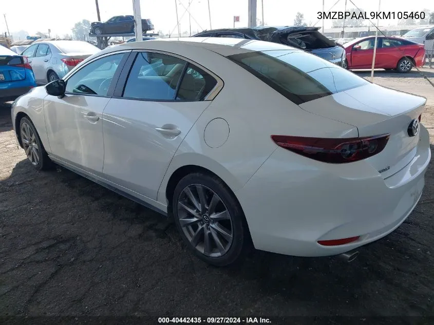 3MZBPAAL9KM105460 2019 Mazda Mazda3 Select Package