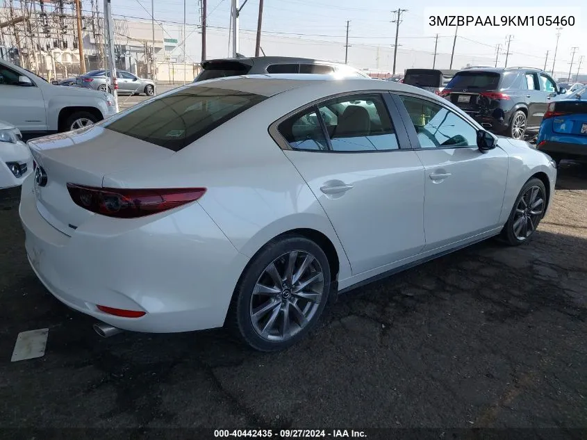 3MZBPAAL9KM105460 2019 Mazda Mazda3 Select Package