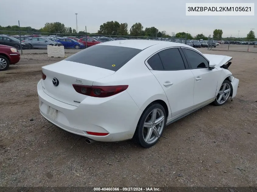 2019 Mazda Mazda3 Preferred Package VIN: 3MZBPADL2KM105621 Lot: 40460366