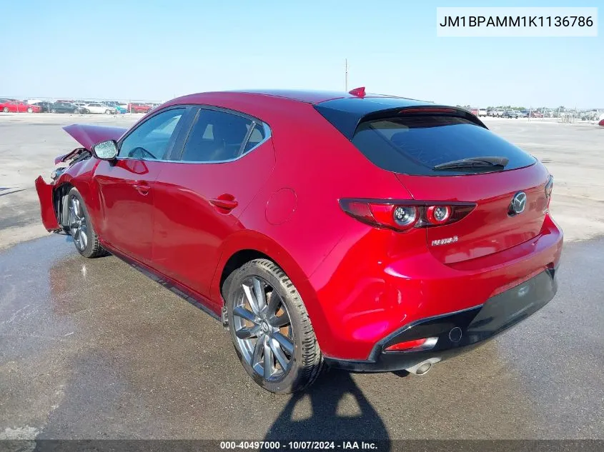 2019 Mazda Mazda3 Preferred Package VIN: JM1BPAMM1K1136786 Lot: 40497000