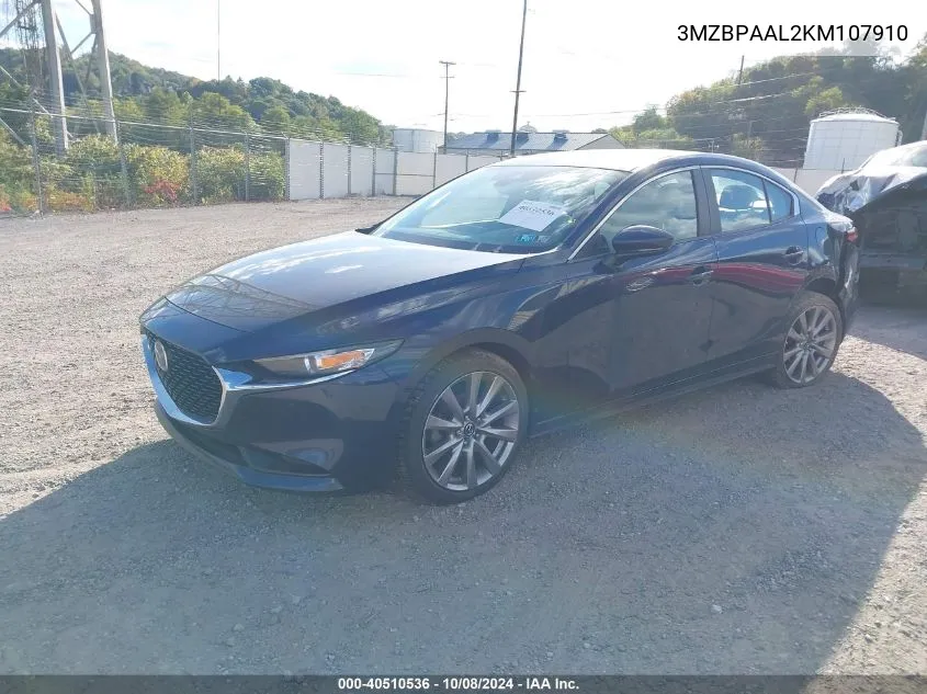 3MZBPAAL2KM107910 2019 Mazda Mazda3 Select Package