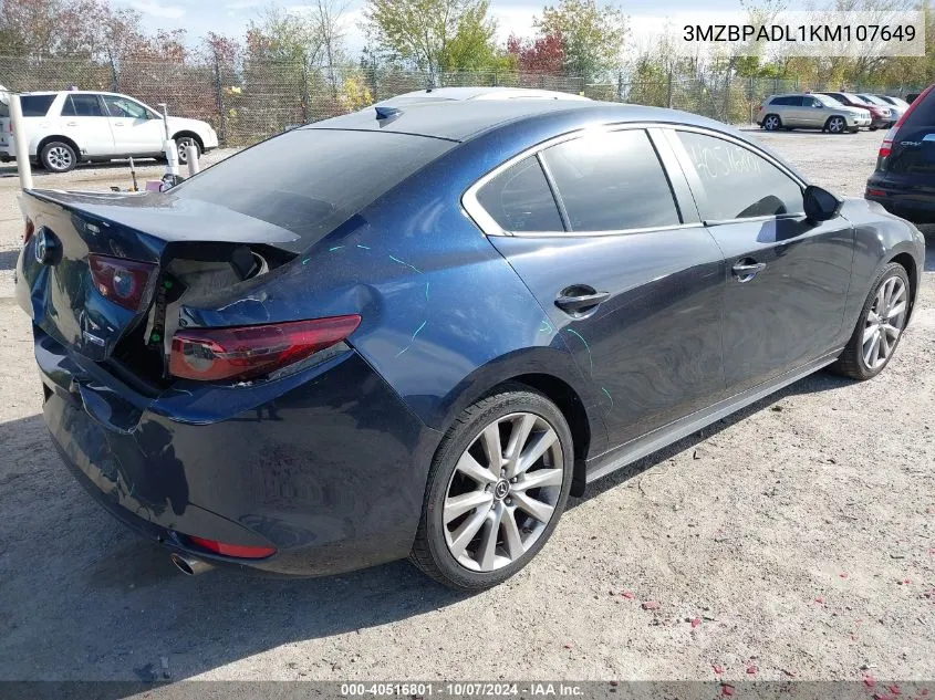 2019 Mazda Mazda3 Preferred Package VIN: 3MZBPADL1KM107649 Lot: 40516801