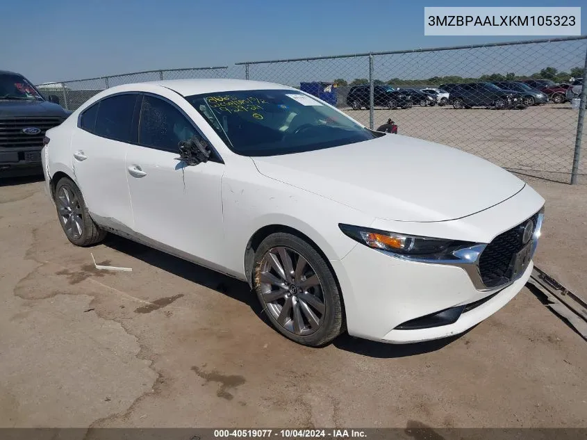 2019 Mazda Mazda3 Select Package VIN: 3MZBPAALXKM105323 Lot: 40519077