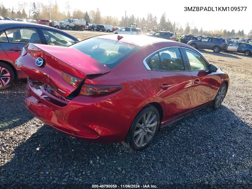 2019 Mazda Mazda3 Preferred Package VIN: 3MZBPADL1KM109577 Lot: 40790058