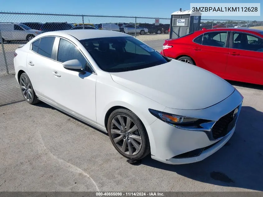 2019 Mazda Mazda3 Select Package VIN: 3MZBPAAL1KM112628 Lot: 40855098