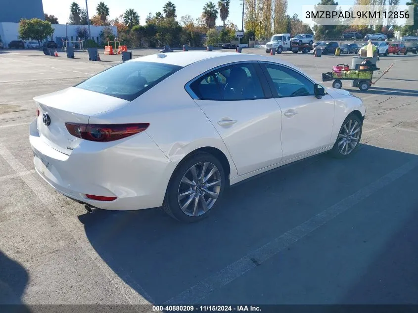 2019 Mazda Mazda3 Preferred Package VIN: 3MZBPADL9KM112856 Lot: 40880209