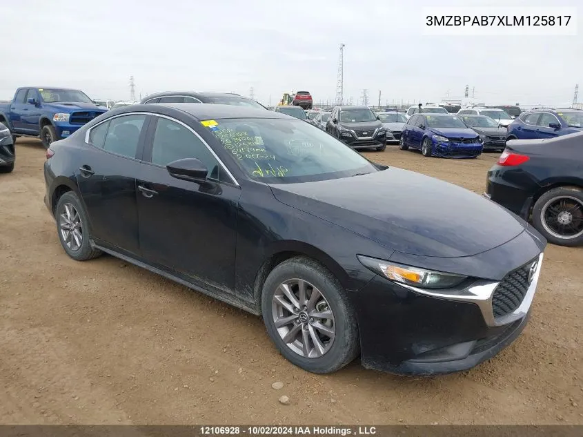 3MZBPAB7XLM125817 2020 Mazda Mazda3