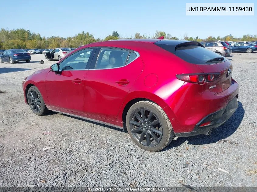 2020 Mazda Mazda3 VIN: JM1BPAMM9L1159430 Lot: 12126118