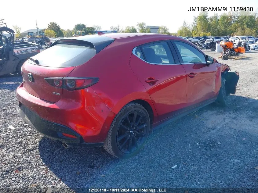 2020 Mazda Mazda3 VIN: JM1BPAMM9L1159430 Lot: 12126118