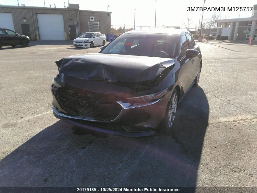 2020 Mazda Mazda3 Gt VIN: 3MZBPADM3LM125757 Lot: 20179185